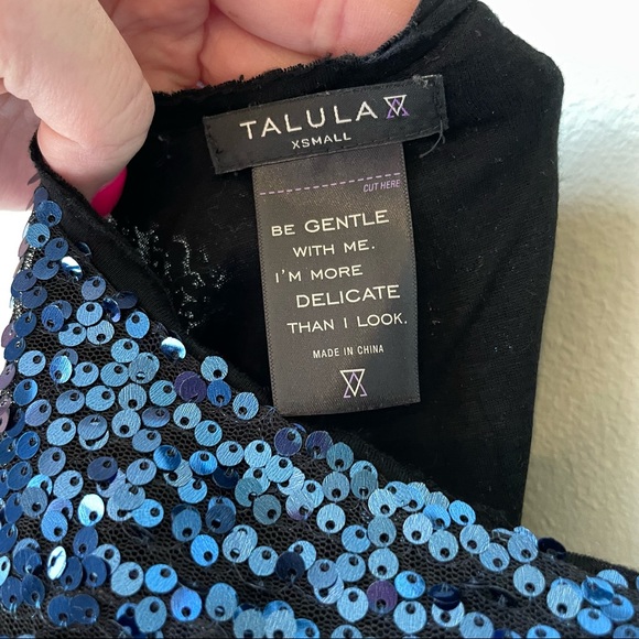 Aritzia Talula blue sequin tank top size XS - Picture 5 of 5